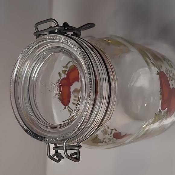 (#1)Vintage ARC France Hinged spice of life Storage Jar Canister 2L - Picture 2 of 6